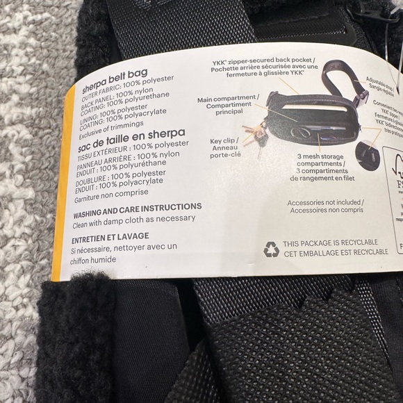 Lolë Unisex Belt Bag - Black - Picture 2 of 2